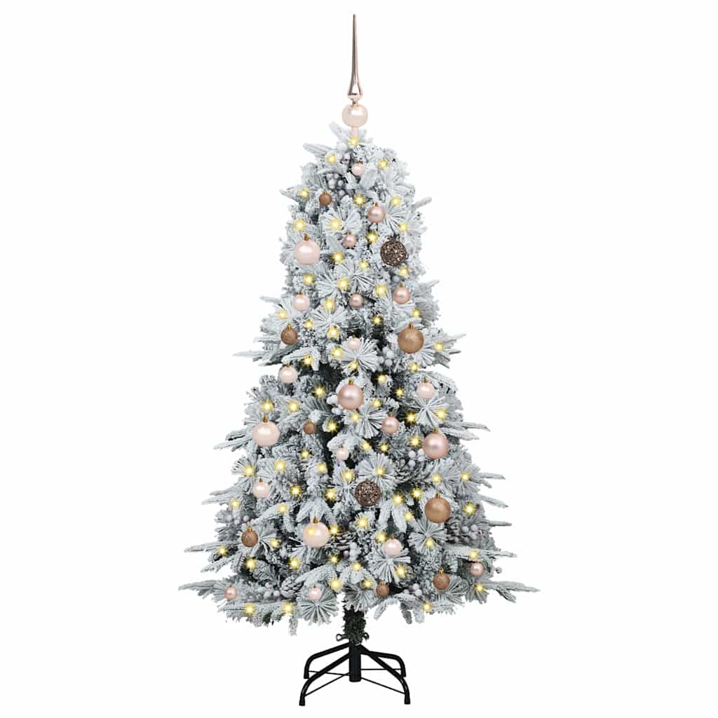Artificial Hinged Christmas Tree Green 150 cm PE and PVC