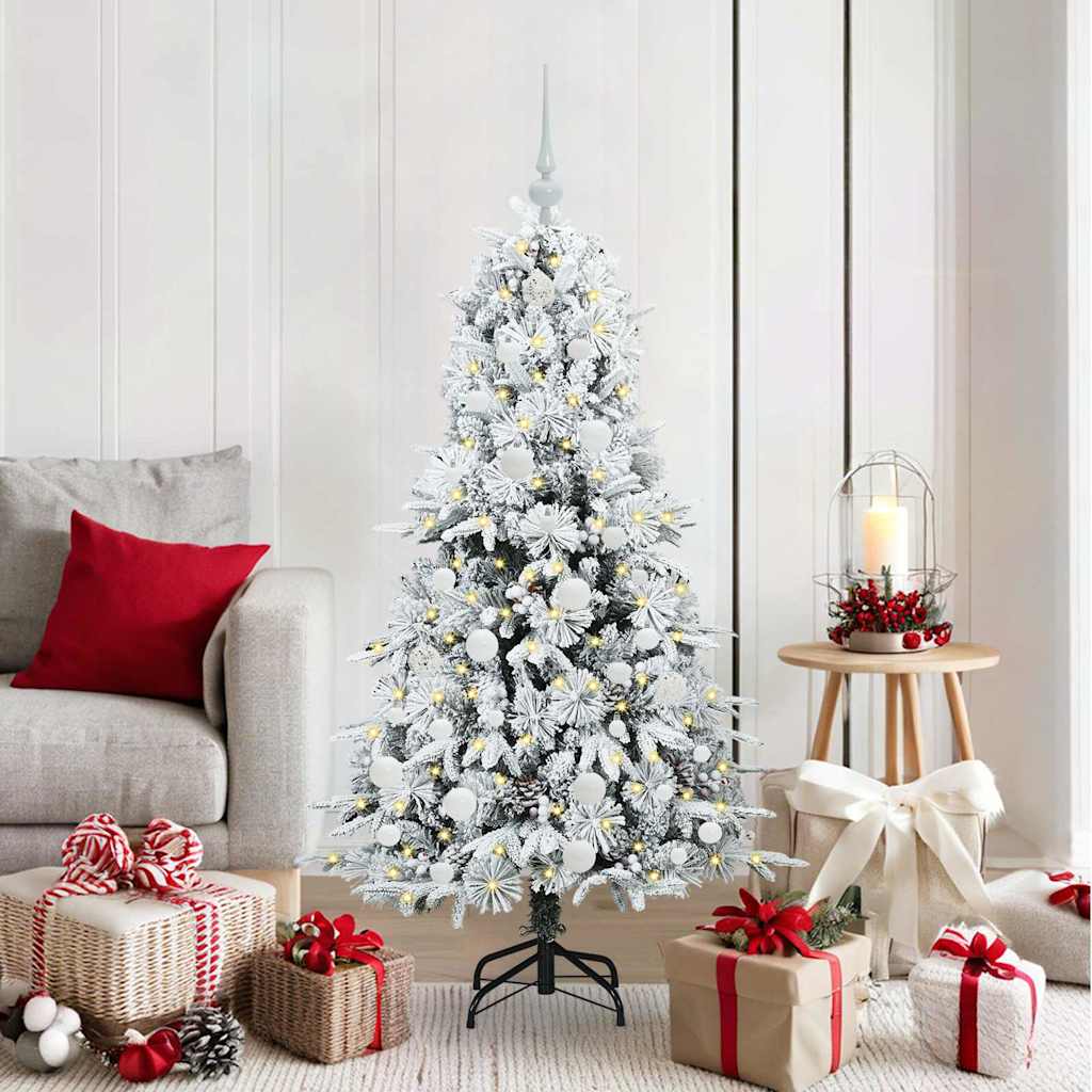 Artificial Hinged Christmas Tree Green 150 cm PE and PVC