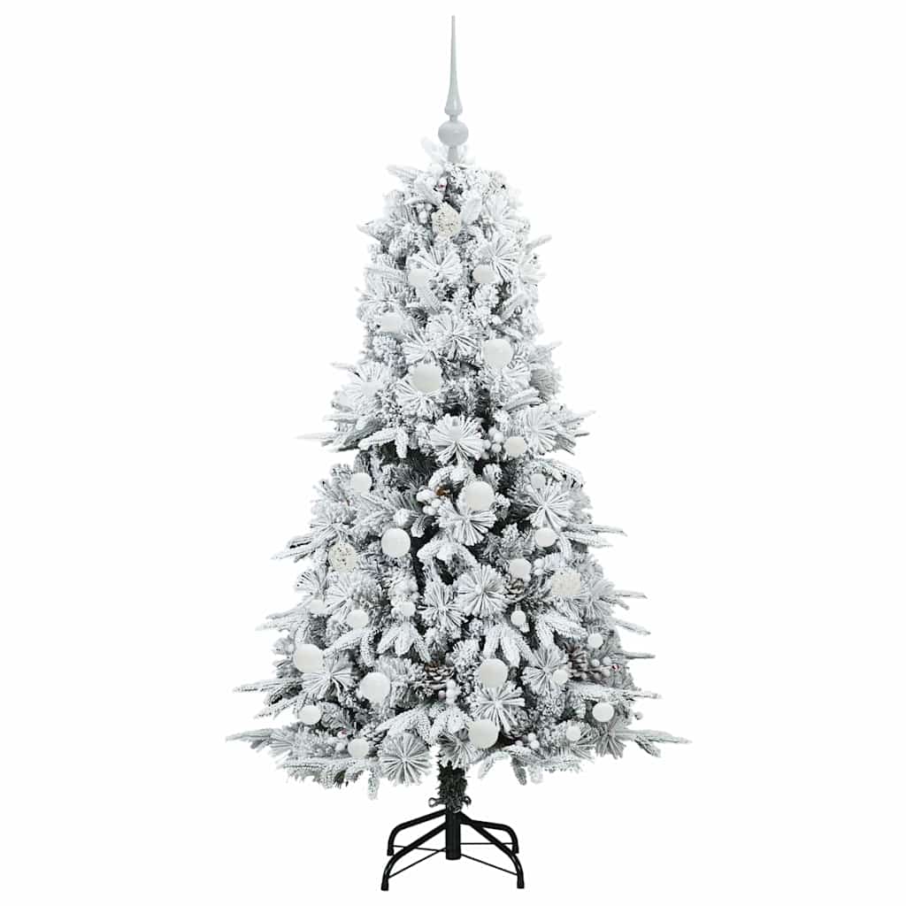 Artificial Hinged Christmas Tree Green 150 cm PE and PVC