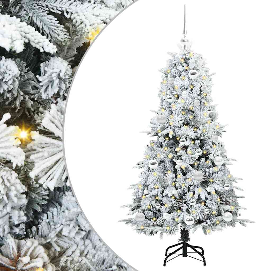 Artificial Hinged Christmas Tree Green 150 cm PE and PVC