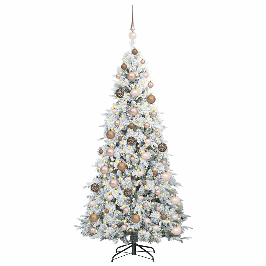 Artificial Hinged Christmas Tree Green 180 cm PE and PVC