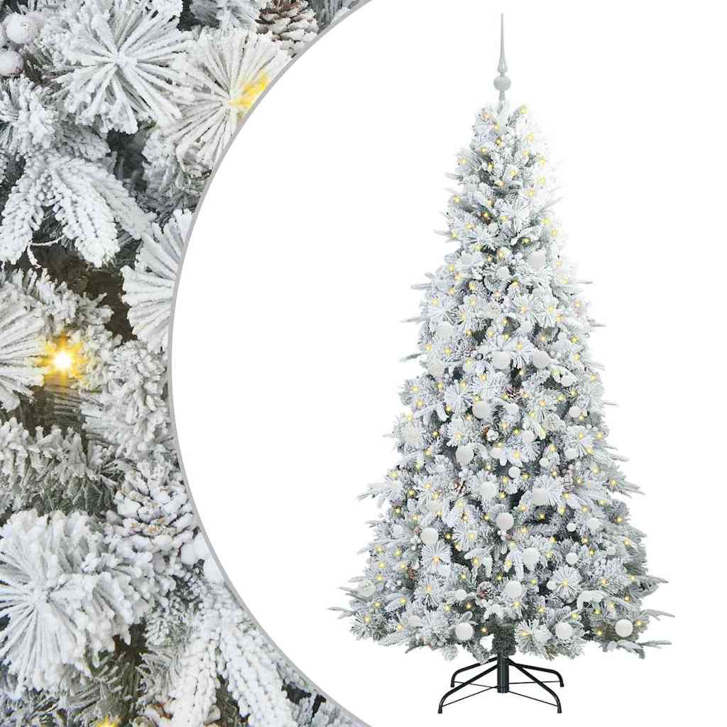Artificial Hinged Christmas Tree Green 180 cm PE and PVC