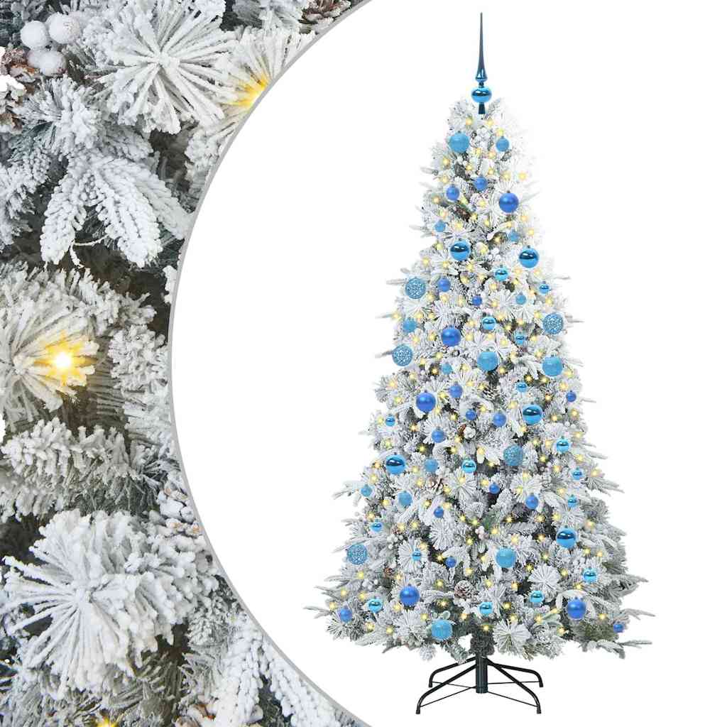 Artificial Hinged Christmas Tree Green 180 cm PE and PVC