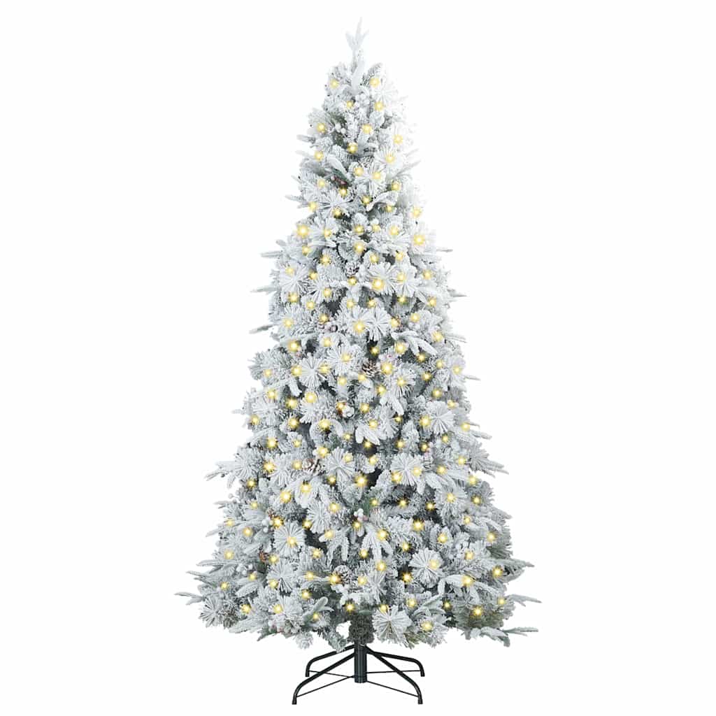 Artificial Hinged Christmas Tree Green 240 cm PE and PVC