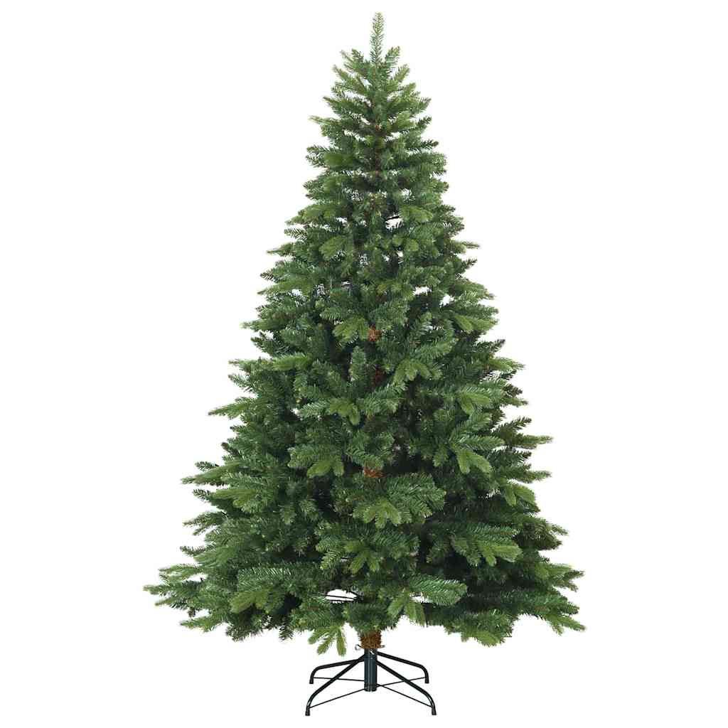 Artificial Christmas Tree with 300 LEDs Green 180 cm PE and PVC