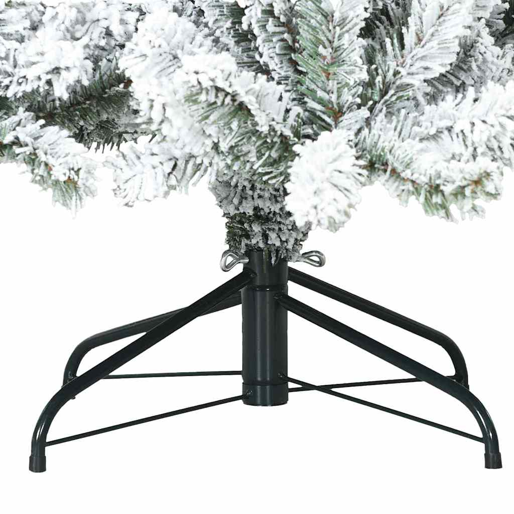 Artificial Hinged Christmas Tree with 300 LEDs 210 cm PVC