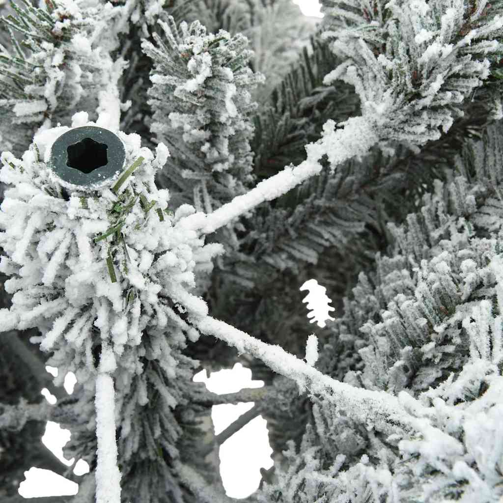 Artificial Hinged Christmas Tree with 300 LEDs 210 cm PVC