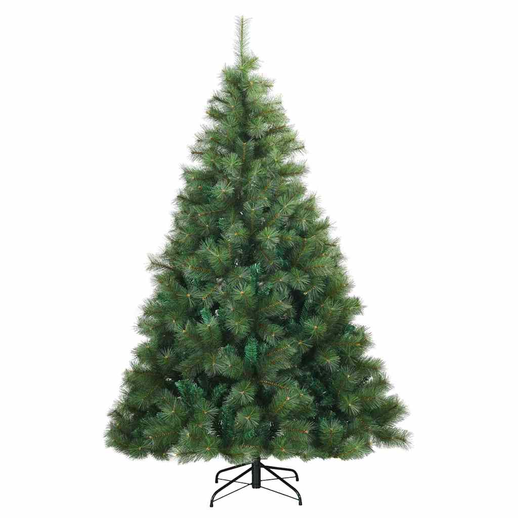 Artificial Christmas Tree with 300 LEDs Green 180 cm PE and PVC