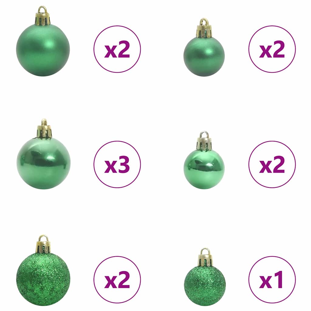 Artificial Christmas Tree with 150 LEDs Green 120 cm PE and PVC