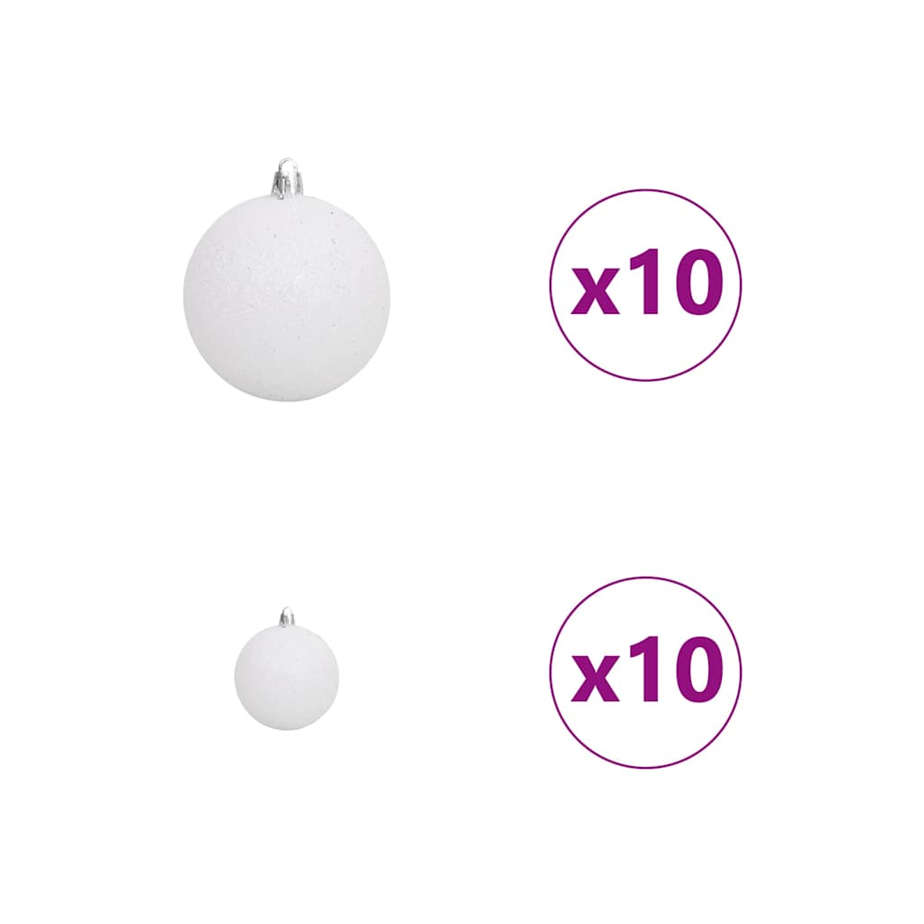 Artificial Christmas Tree with 300 LEDs Green 210 cm PE and PVC