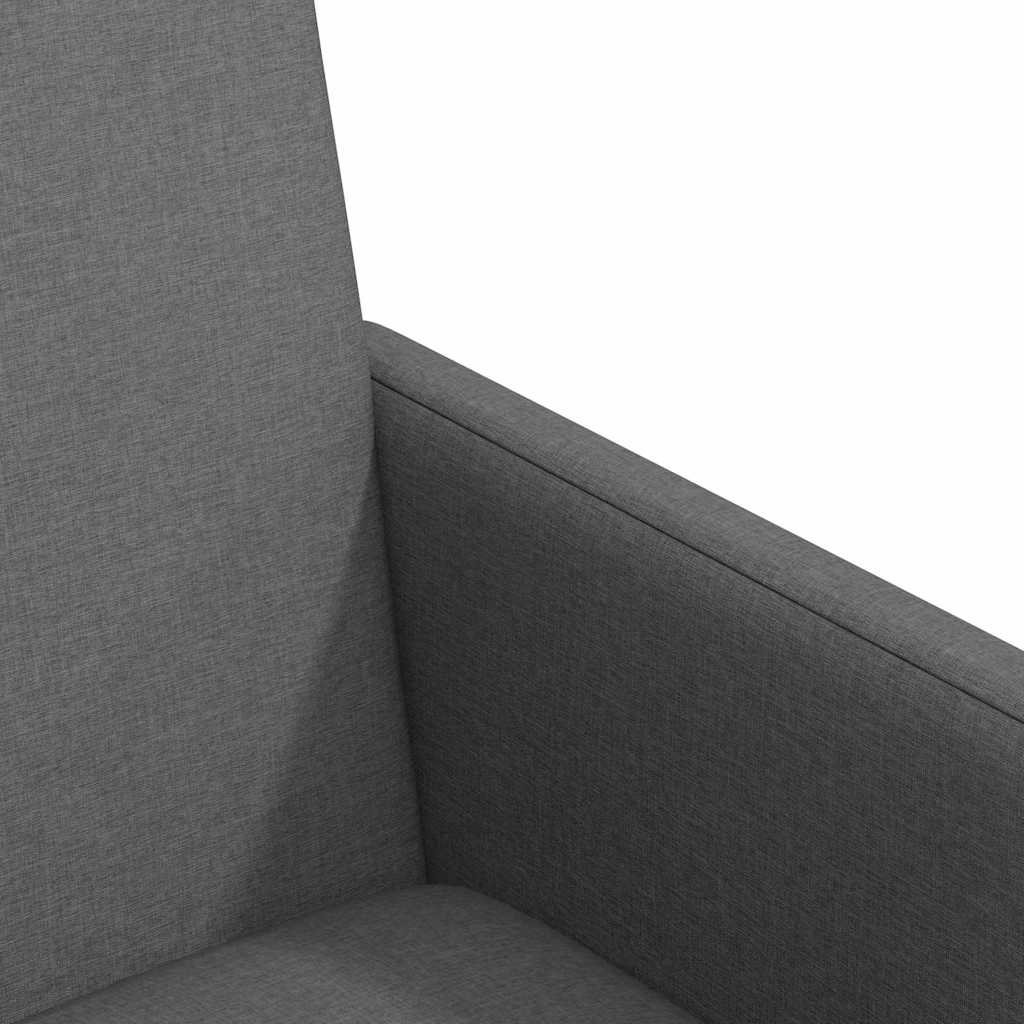 Dining Chairs with Wheel 2 pcs Dark grey 57 x 66 x 94 cm Fabric