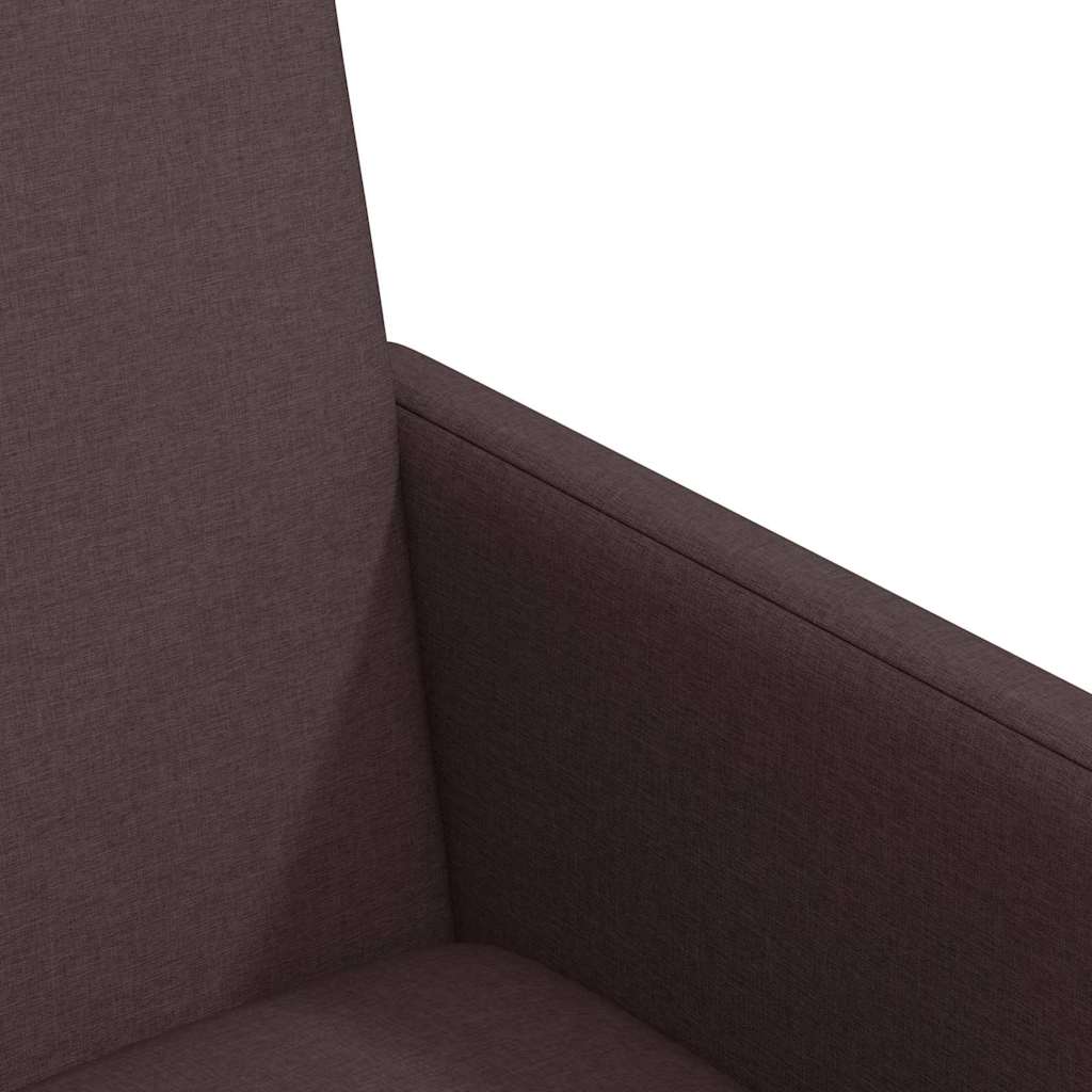 Dining Chairs 2 pcs Dark brown 57 x 66 x 94 cm Fabric