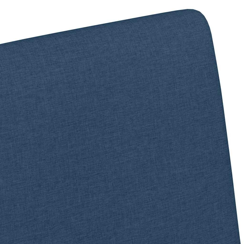 Dining Chairs with Wheel 2 pcs Blue 57 x 66 x 94 cm Fabric