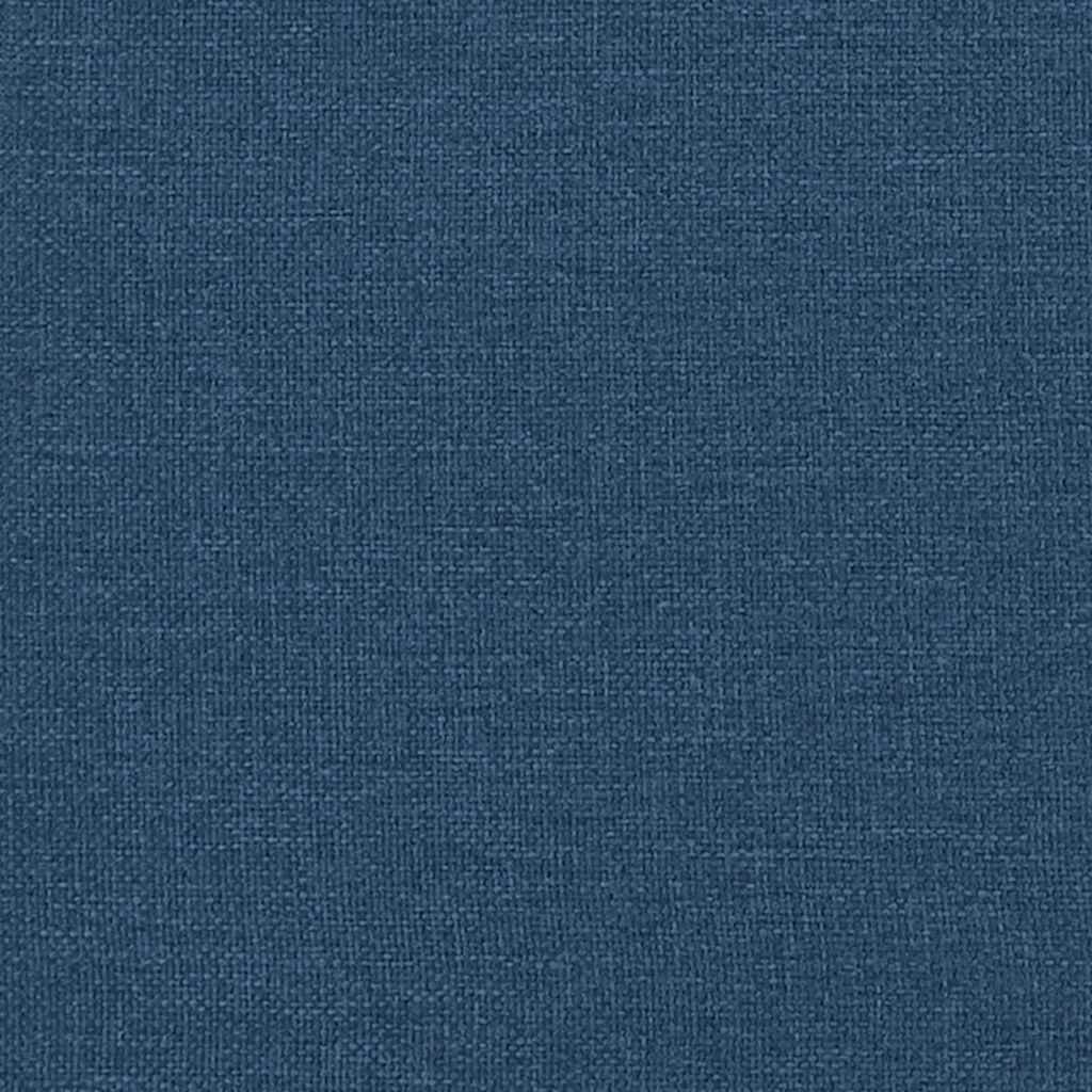 Dining Chairs with Wheel 2 pcs Blue 57 x 66 x 94 cm Fabric