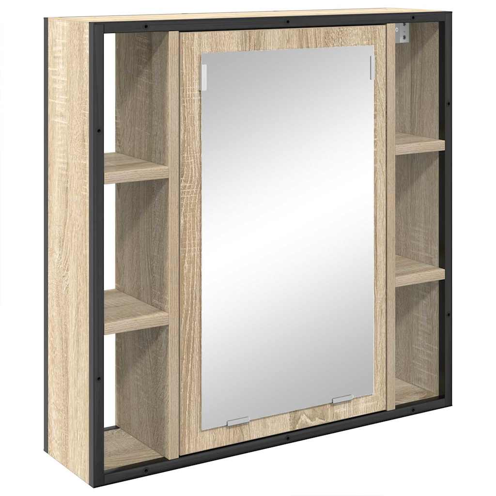 Bathroom Furniture Set 3 pcs Sonoma oak 33 x 33 x 185.5 cm