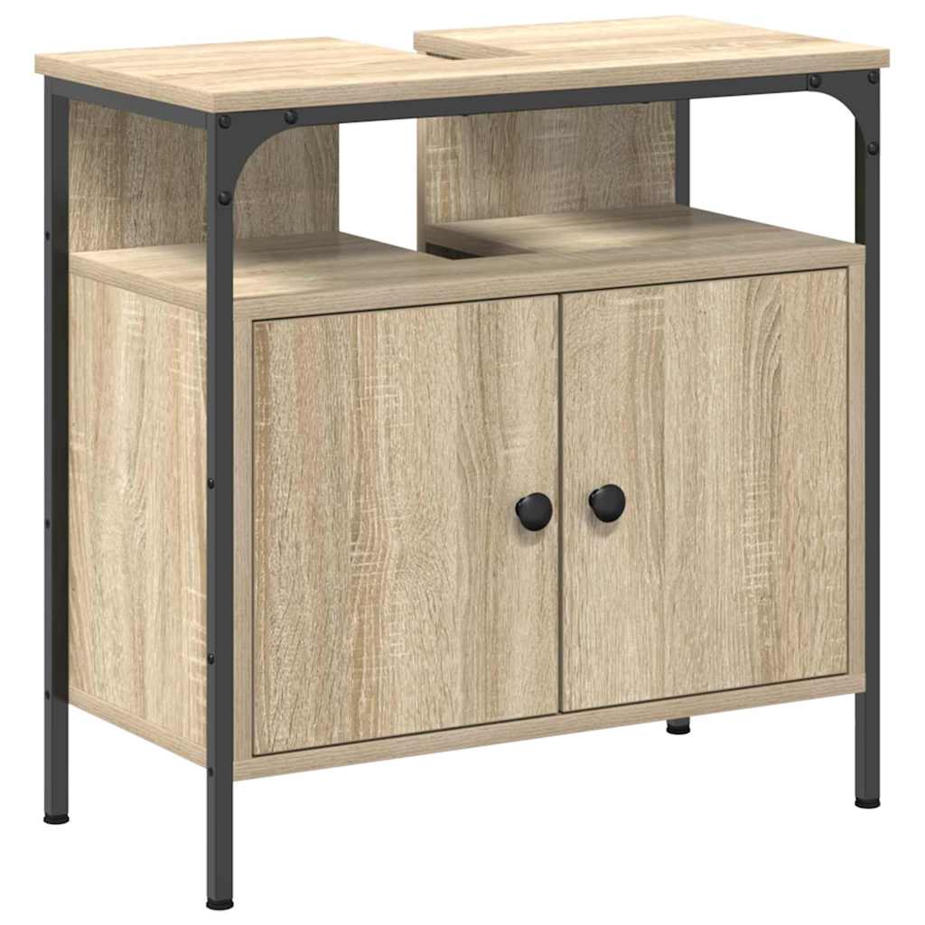 Bathroom Furniture Set 3 pcs Sonoma oak 33 x 33 x 185.5 cm