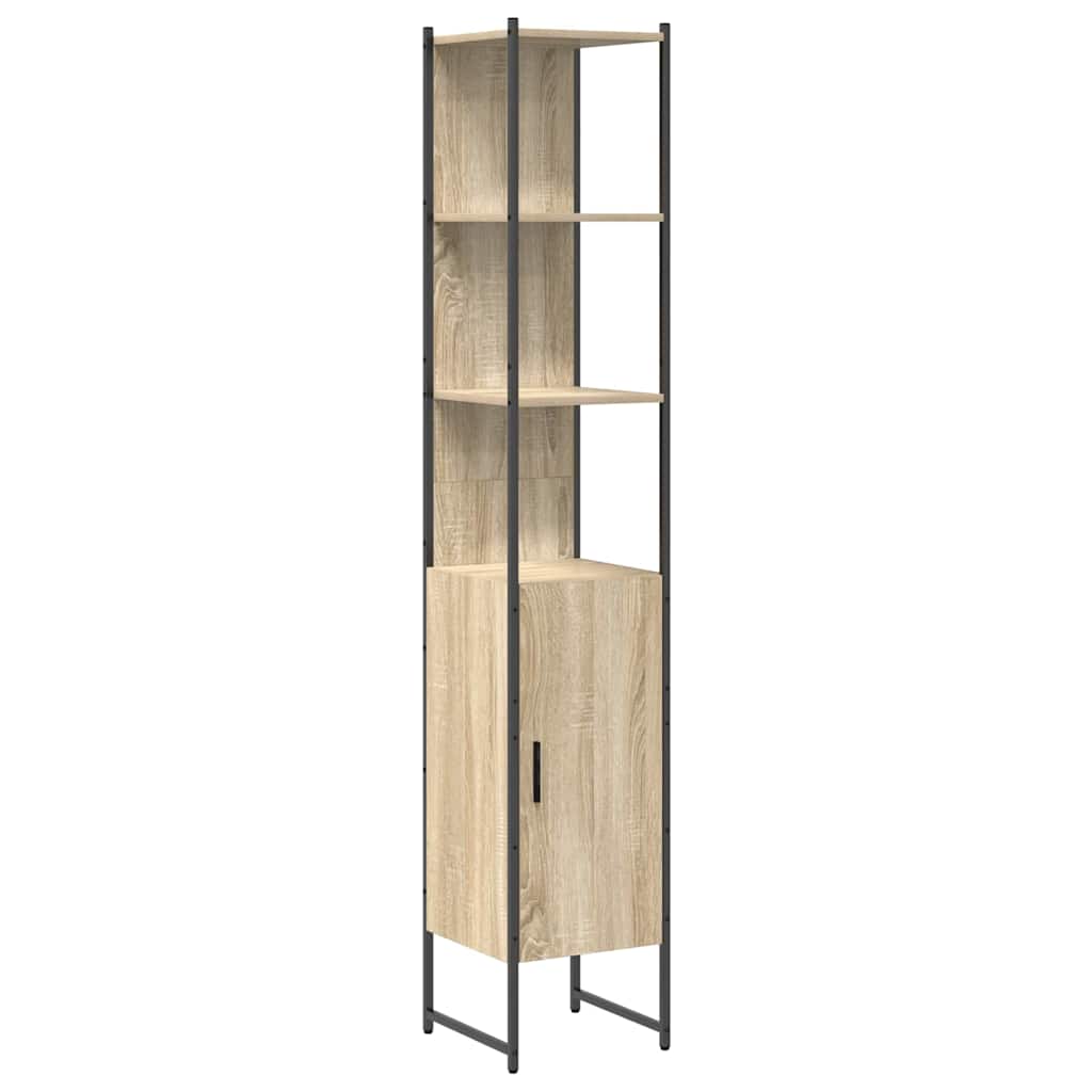 Bathroom Furniture Set 3 pcs Sonoma oak 33 x 33 x 185.5 cm