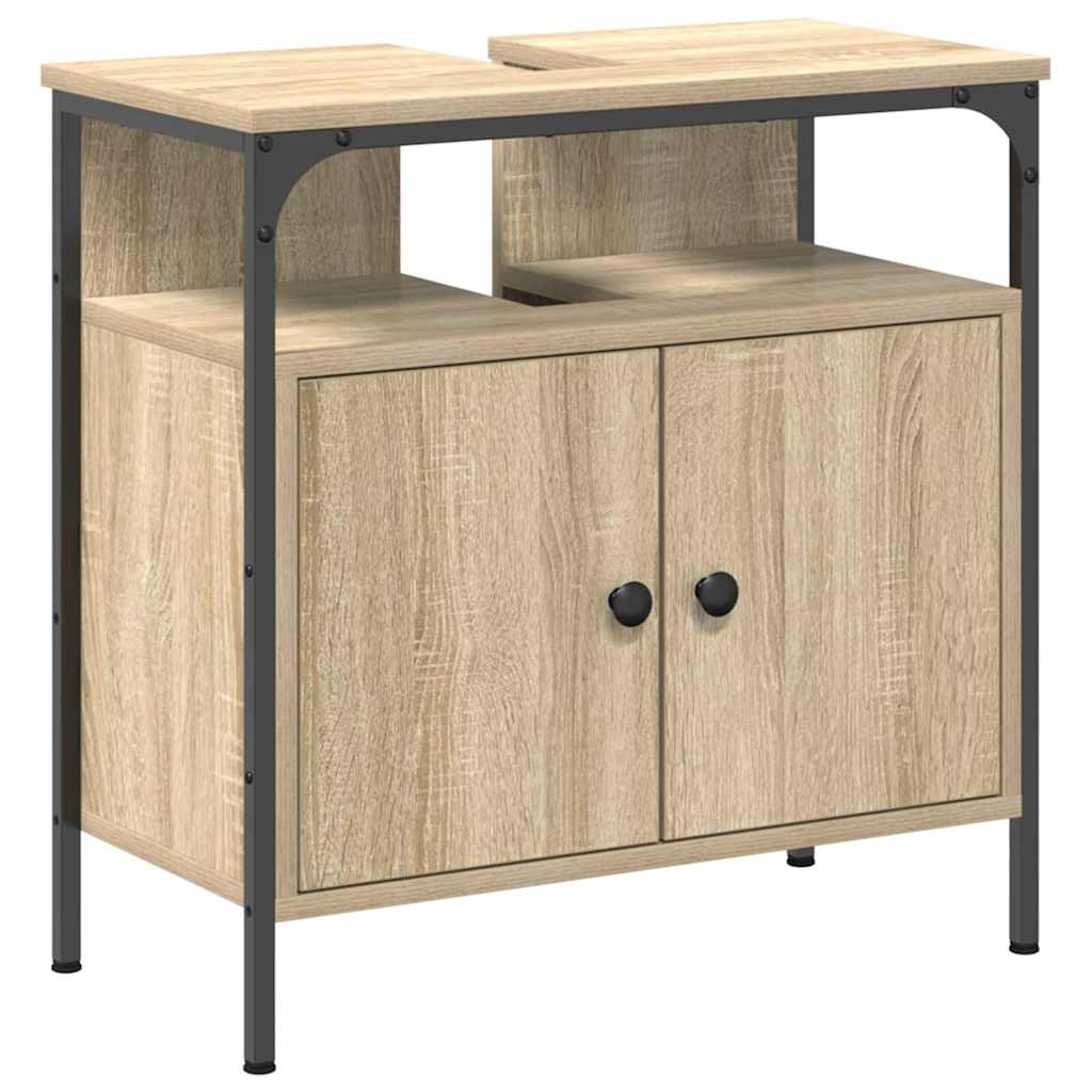 Bathroom Furniture Set 4 pcs Sonoma oak 33 x 33 x 185.5 cm