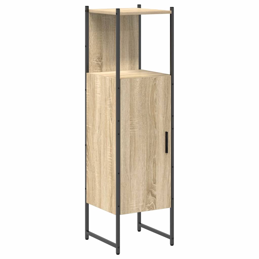 Bathroom Furniture Set 4 pcs Sonoma oak 33 x 33 x 185.5 cm