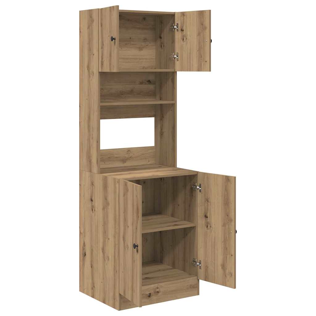 Kitchen Cabinet Artisan oak 60 x 50 x 180 cm Engineered wood