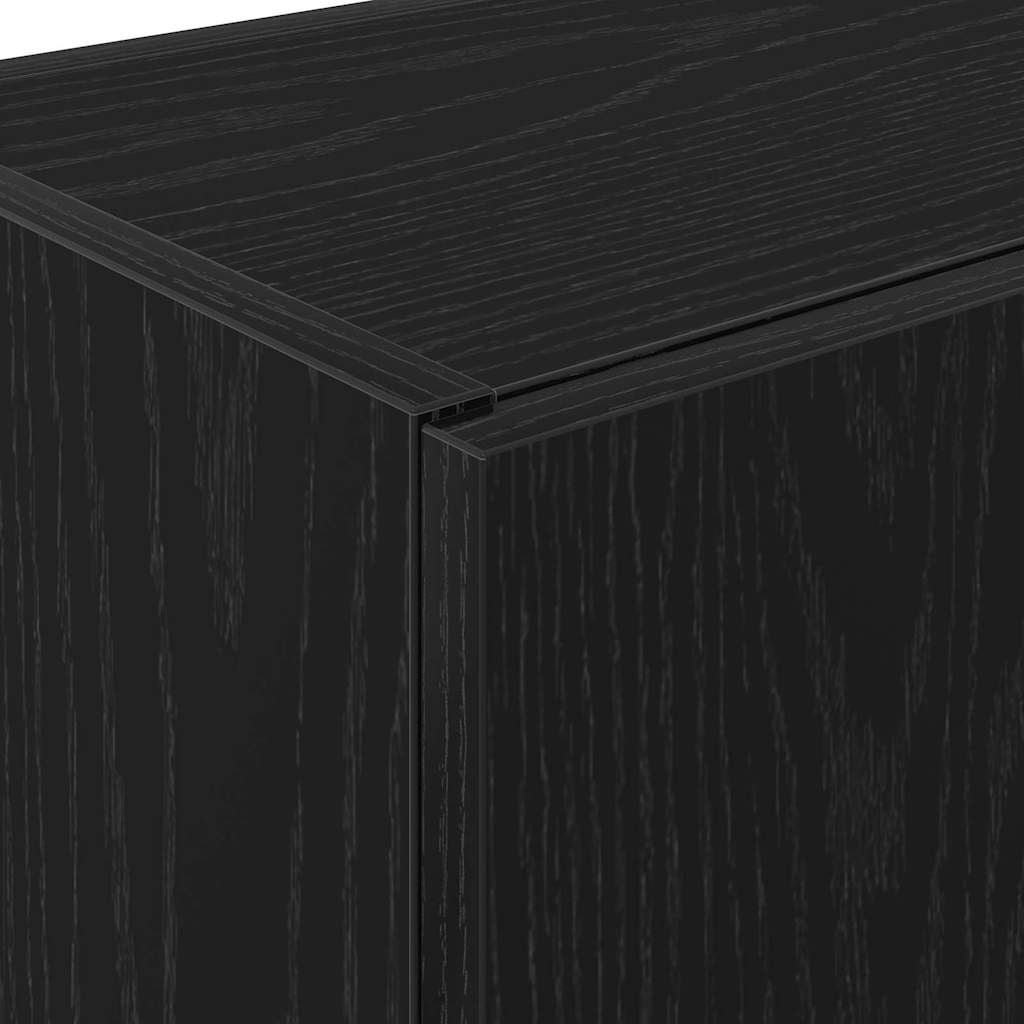 Kitchen Cabinet Black oak 60 x 50 x 180 cm Engineered wood