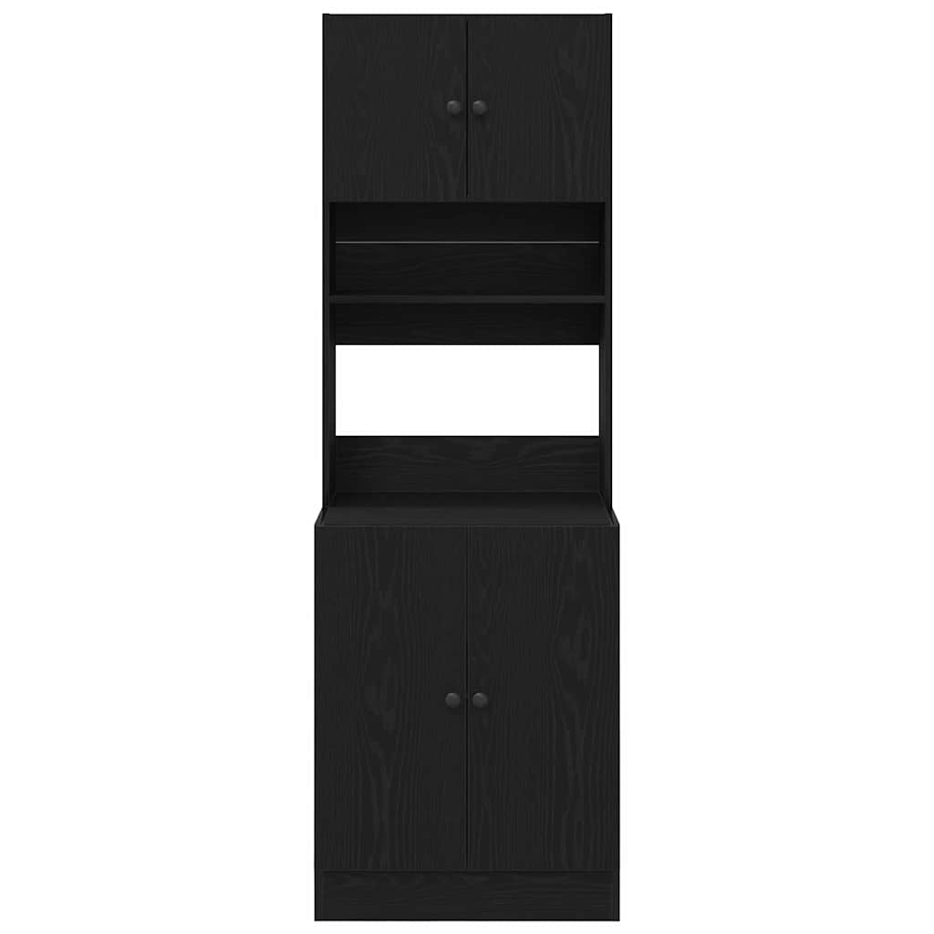 Kitchen Cabinet Black oak 60 x 50 x 180 cm Engineered wood