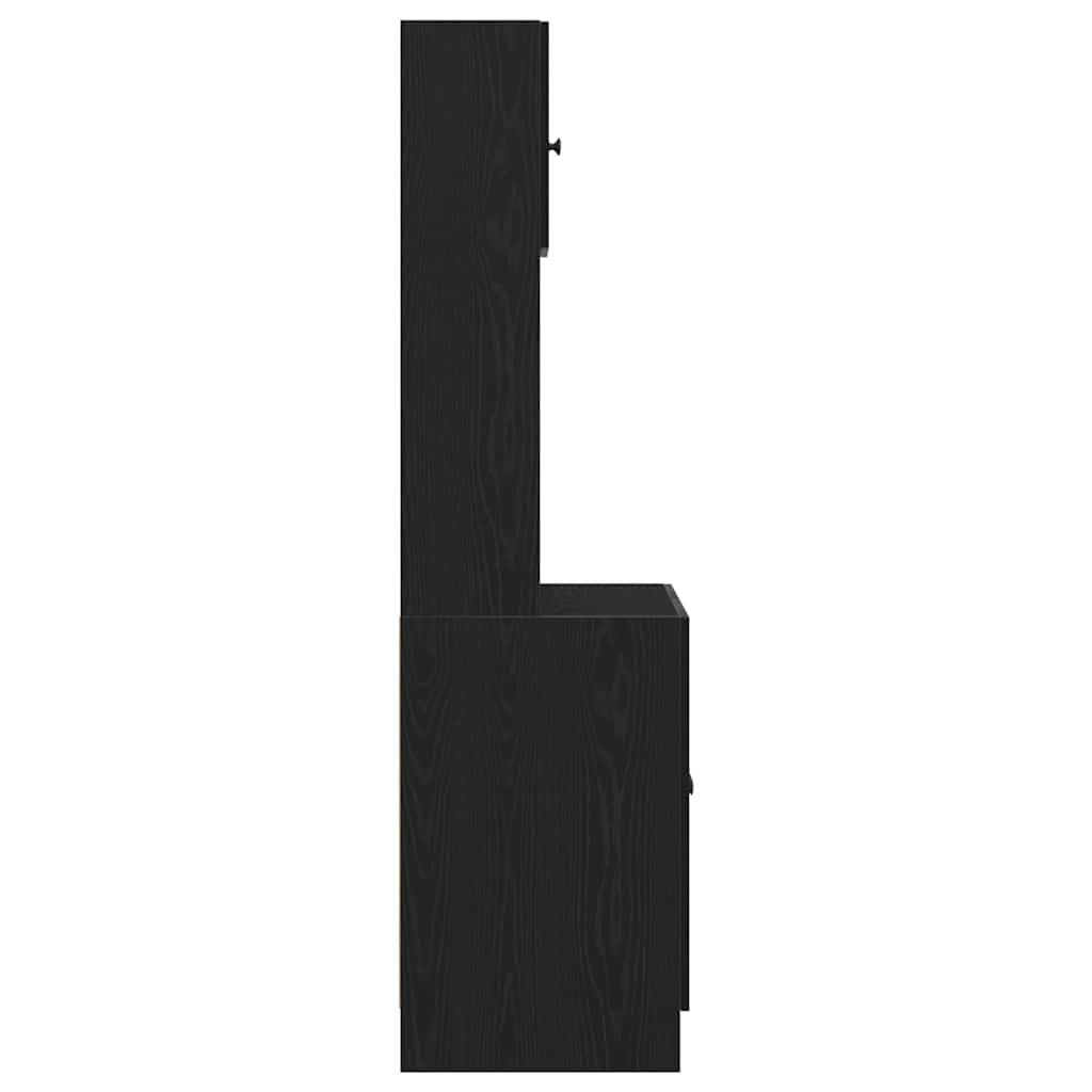 Kitchen Cabinet Black oak 60 x 50 x 180 cm Engineered wood