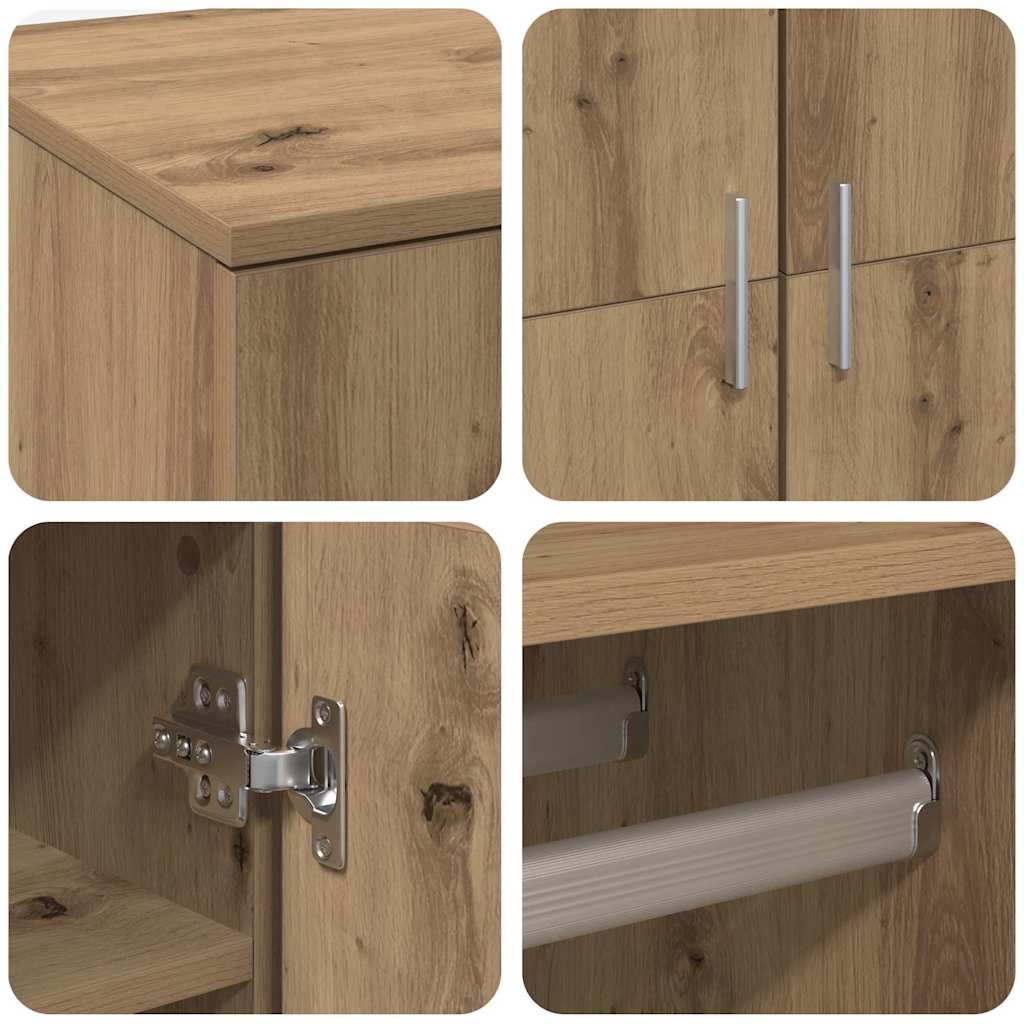 Highboard Artisan oak 80 x 39 x 178 cm Engineered wood