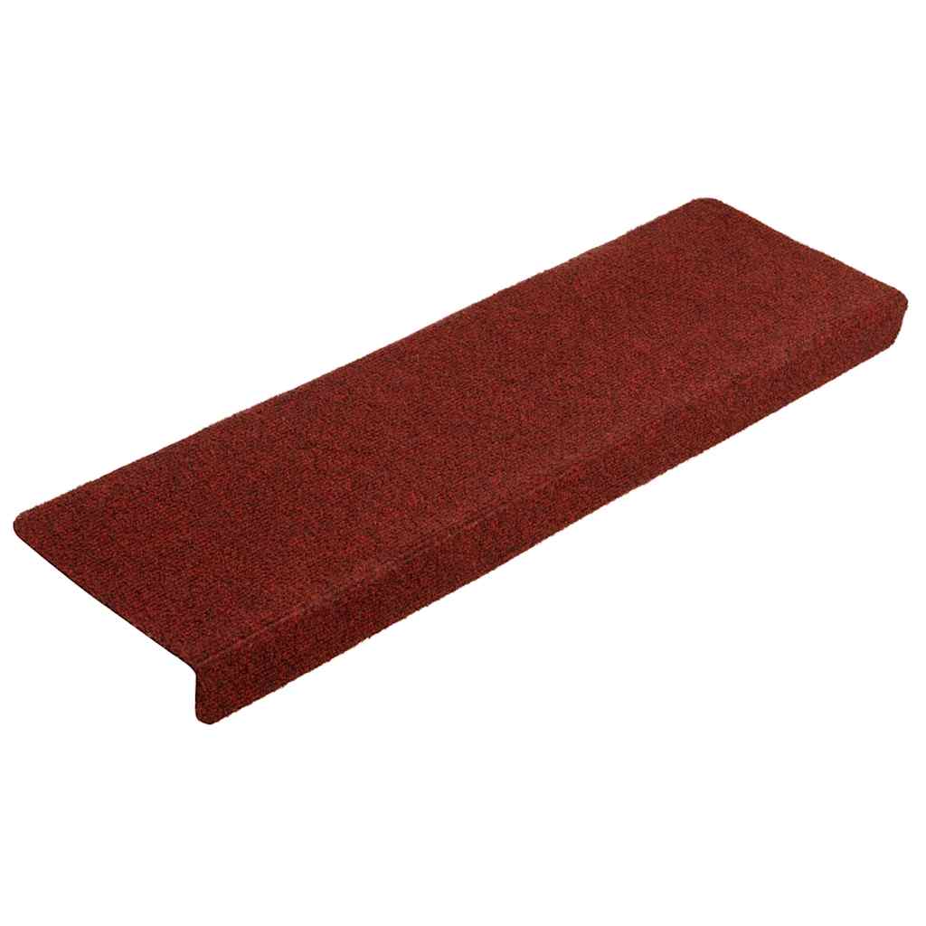 Stair Mats Self-adhesive 20 pcs 65x21x4 cm Bordeaux Red Rectangular Edge
