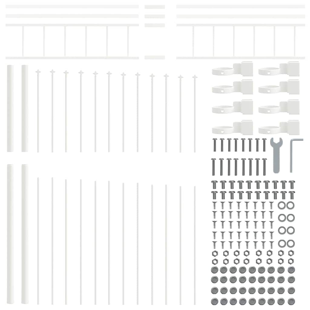 Garden Fence White 510 x 200 cm