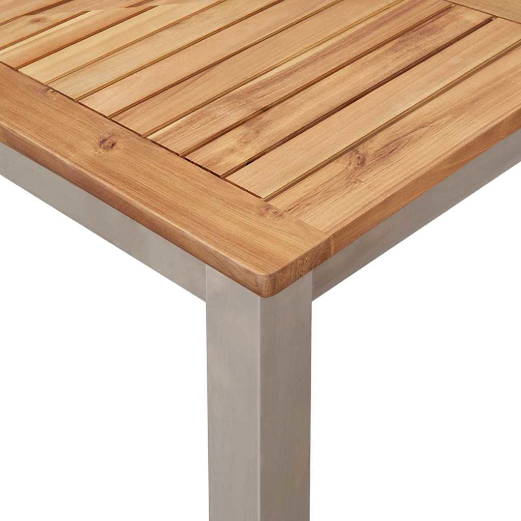 GardenDiningSet 5 pcs Brown SolidAcaciawood