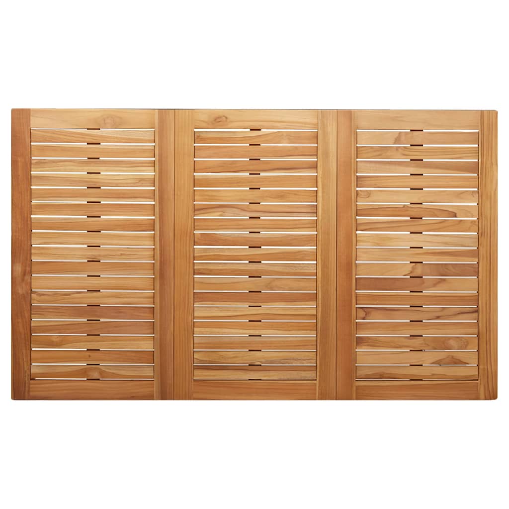 GardenDiningSet 5 pcs Brown SolidTeakwood