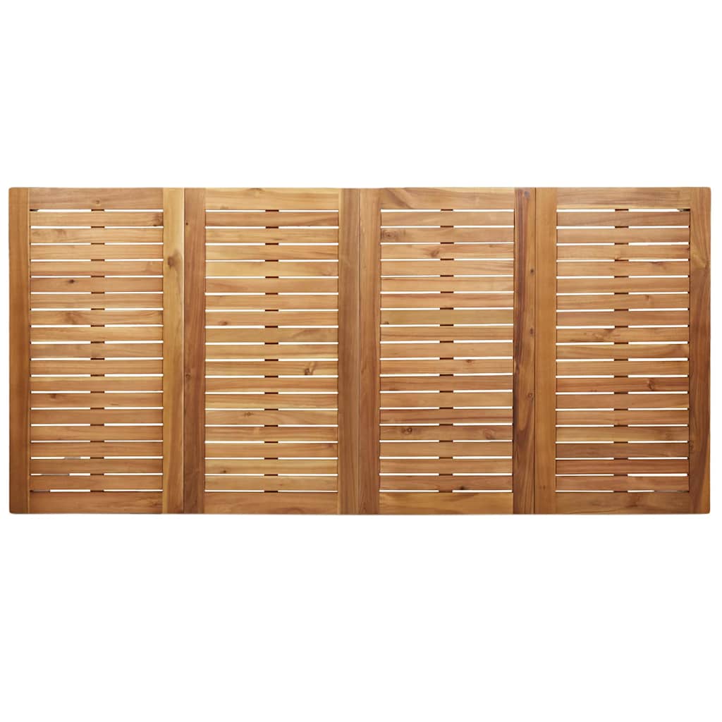 GardenDiningSet 7 pcs Brown SolidTeakwood