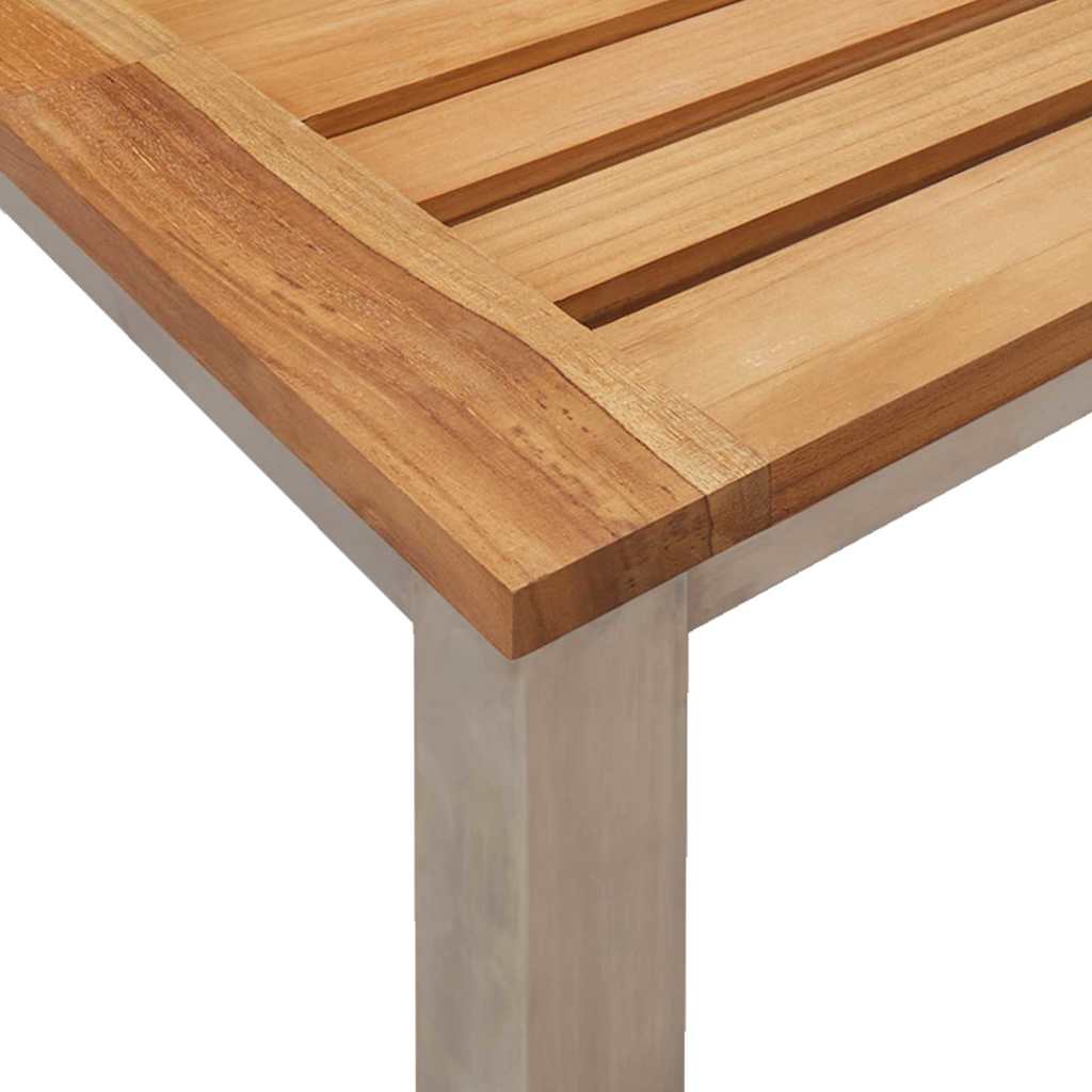 GardenDiningSet 3 pcs Brown SolidTeakwood