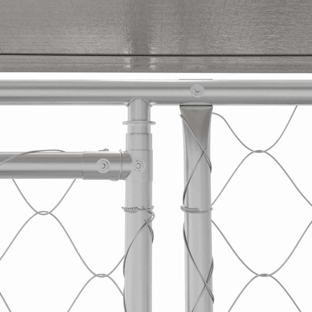 Dog Cage Silver 600 x 200 x 256 cm Galvanised Steel