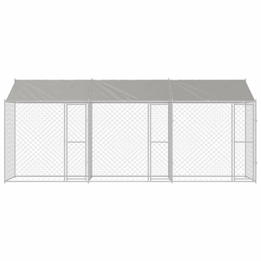 Dog Cage Silver 600 x 200 x 256 cm Galvanised Steel