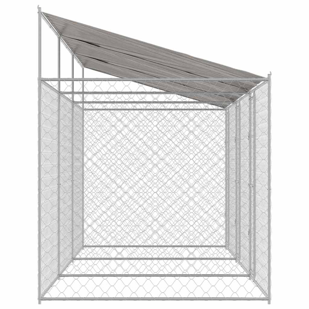Dog Cage Silver 600 x 200 x 256 cm Galvanised Steel