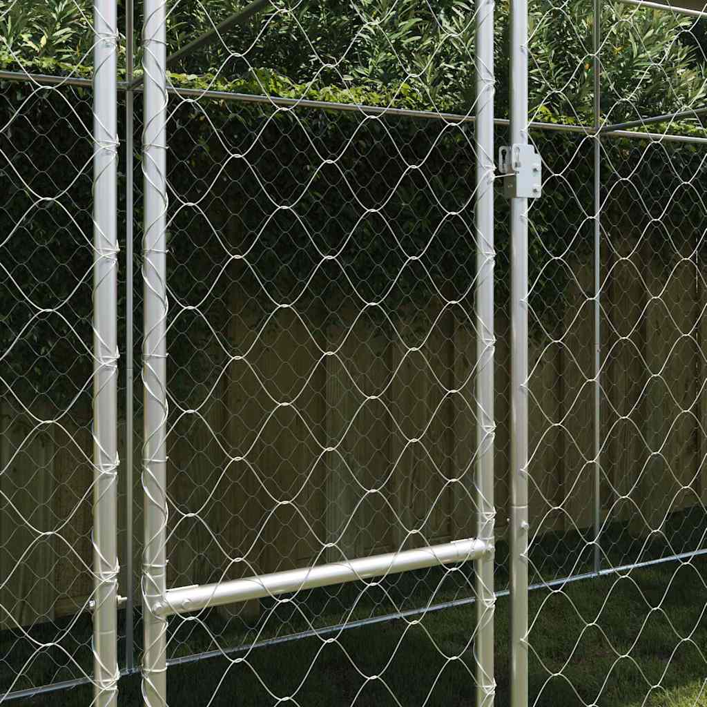 Dog Cage Silver 600 x 200 x 256 cm Galvanised Steel