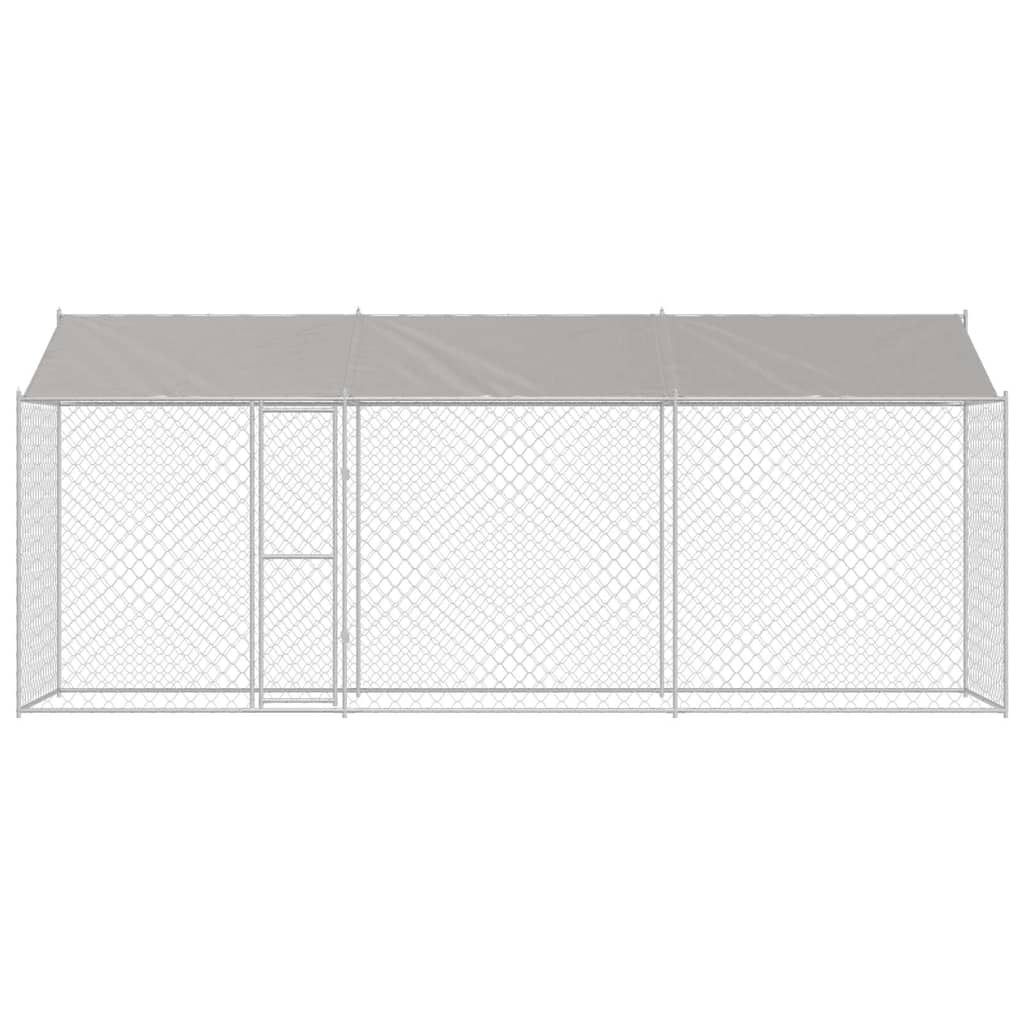 Dog Cage Silver 600 x 200 x 256 cm Galvanised Steel