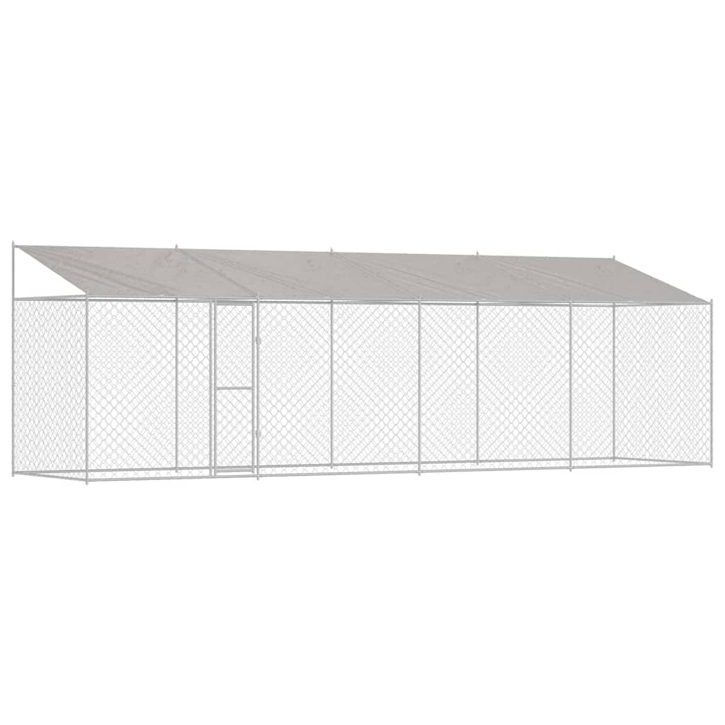 Dog Cage Silver 800 x 200 x 256 cm Galvanised Steel