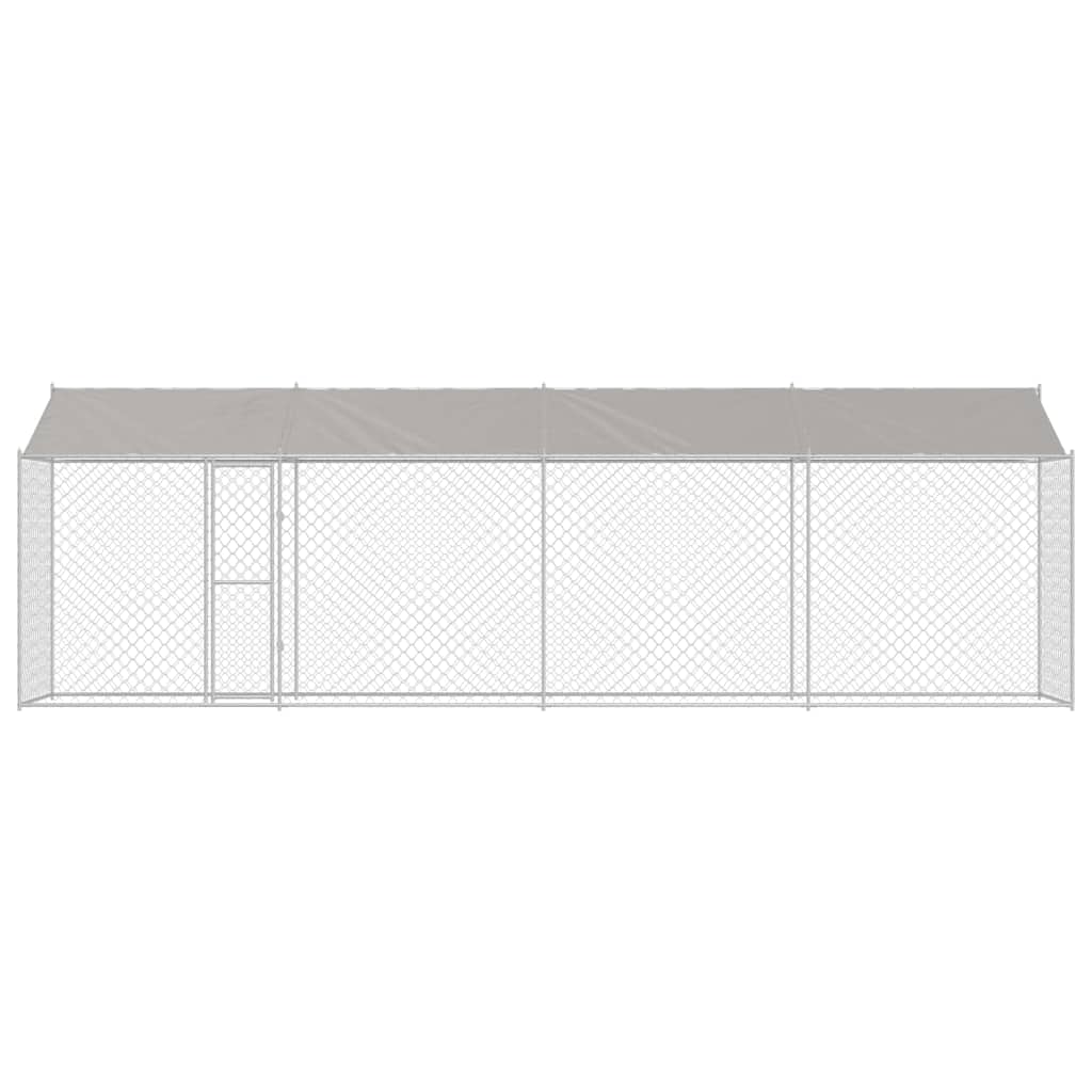 Dog Cage Silver 800 x 200 x 256 cm Galvanised Steel