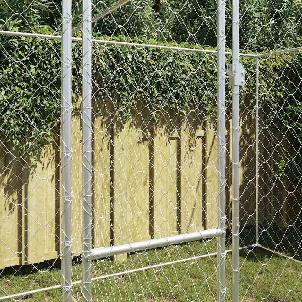 Dog Cage Silver 400 x 200 x 200 cm Galvanised Steel