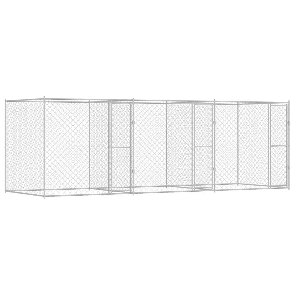 Dog Cage Silver 600 x 200 x 200 cm Galvanised Steel