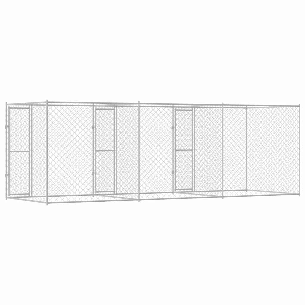 Dog Cage Silver 600 x 200 x 200 cm Galvanised Steel