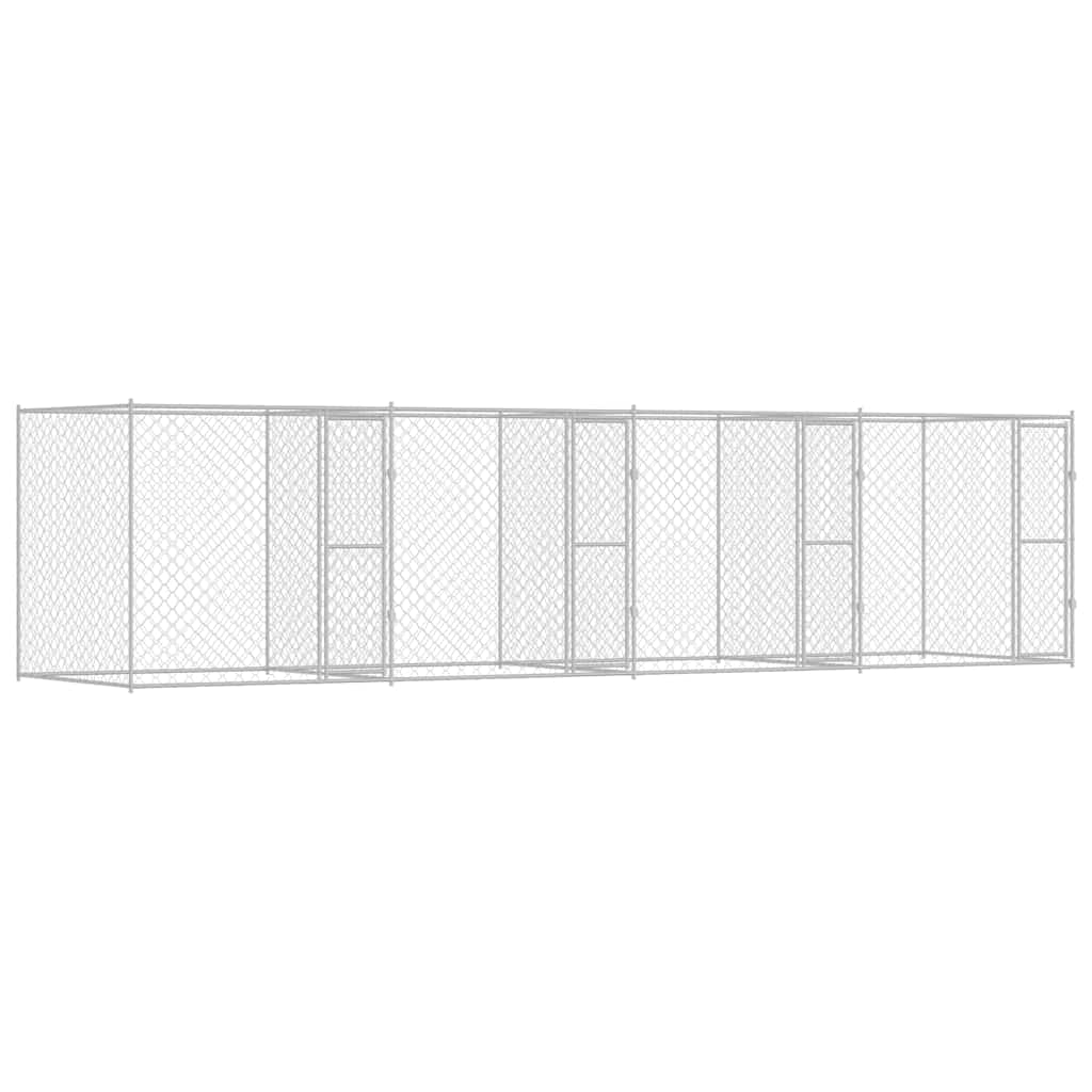 Dog Cage Silver 800 x 200 x 200 cm Galvanised Steel