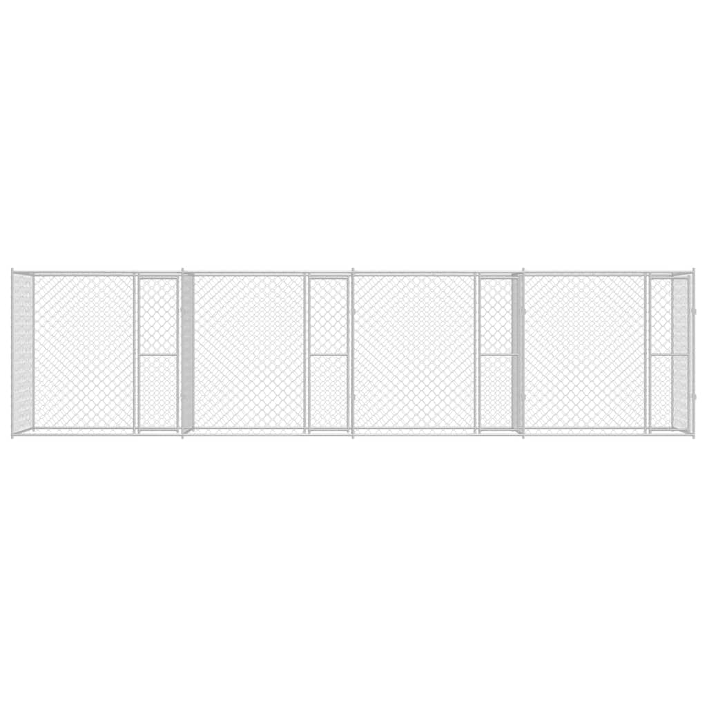 Dog Cage Silver 800 x 200 x 200 cm Galvanised Steel