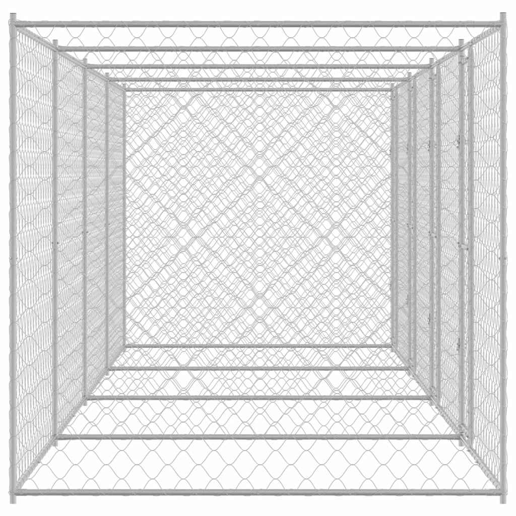 Dog Cage Silver 800 x 200 x 200 cm Galvanised Steel