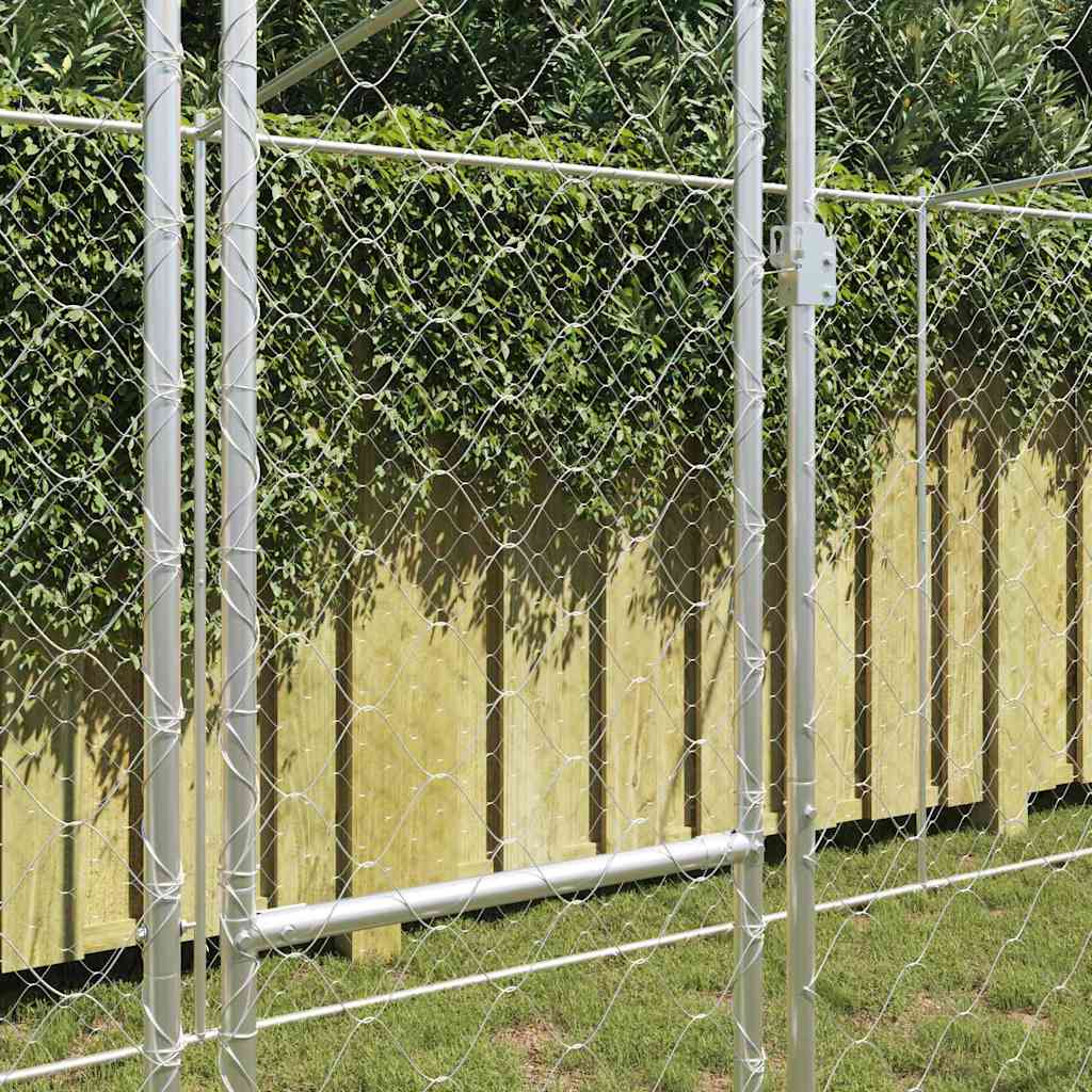 Dog Cage Silver 600 x 200 x 256 cm Galvanised Steel