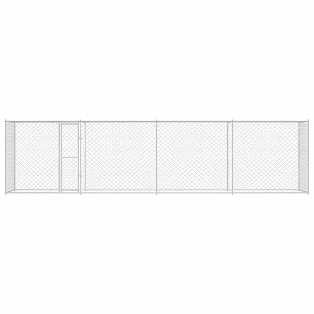 Dog Cage Silver 800 x 200 x 256 cm Galvanised Steel