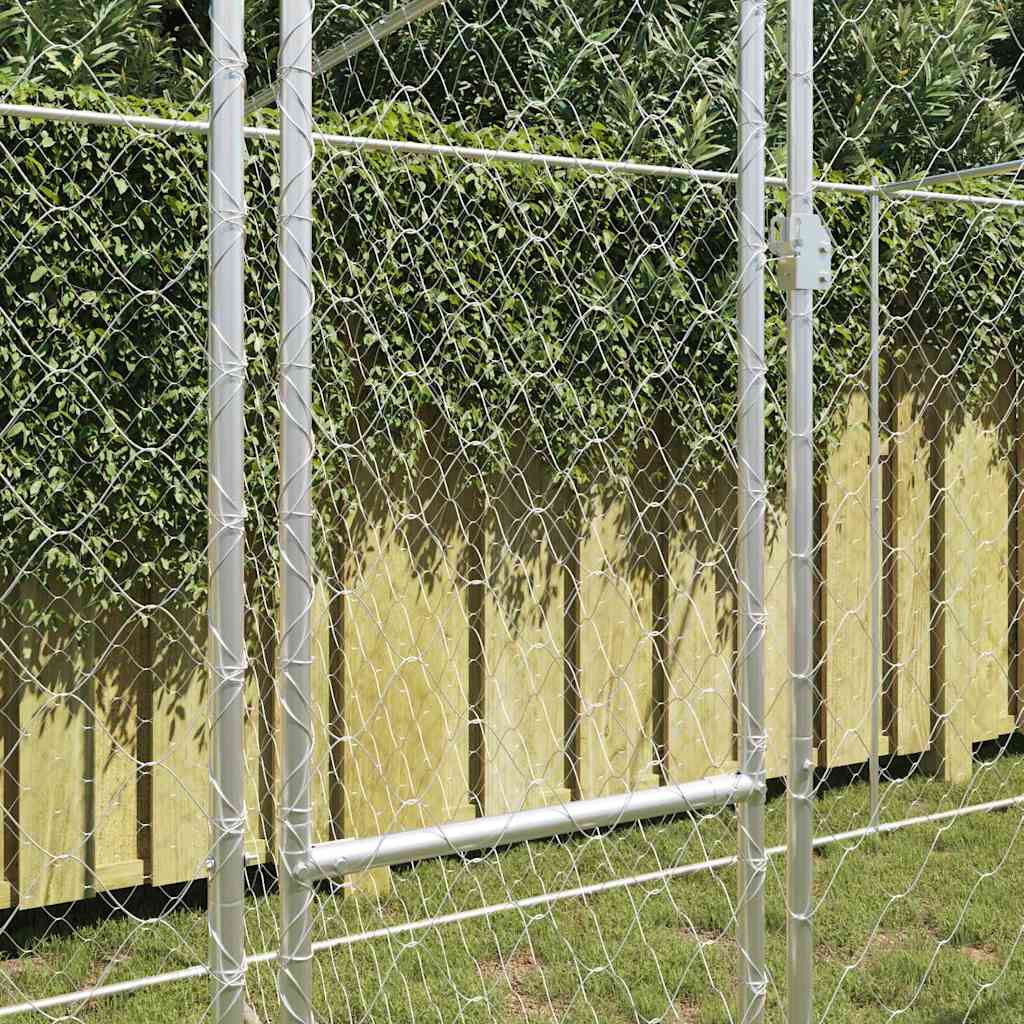 Dog Cage Silver 600 x 200 x 200 cm Galvanised Steel